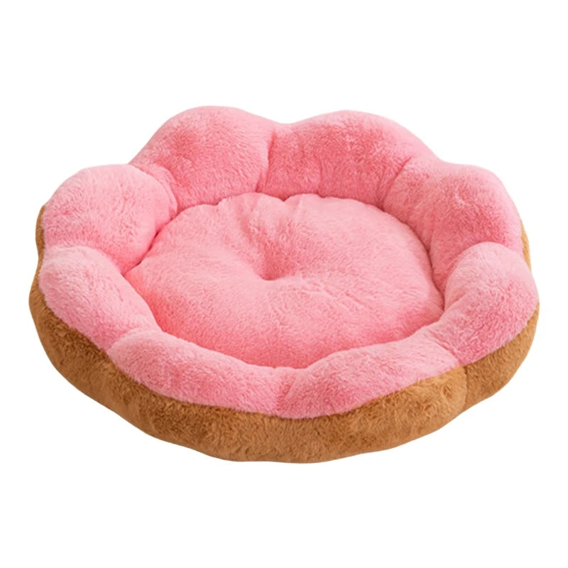 Cat House Kennel Pet Products Thicken Cat Cushion Winter Pet Habitats House Autumn Puppy Flower Basket Accessory