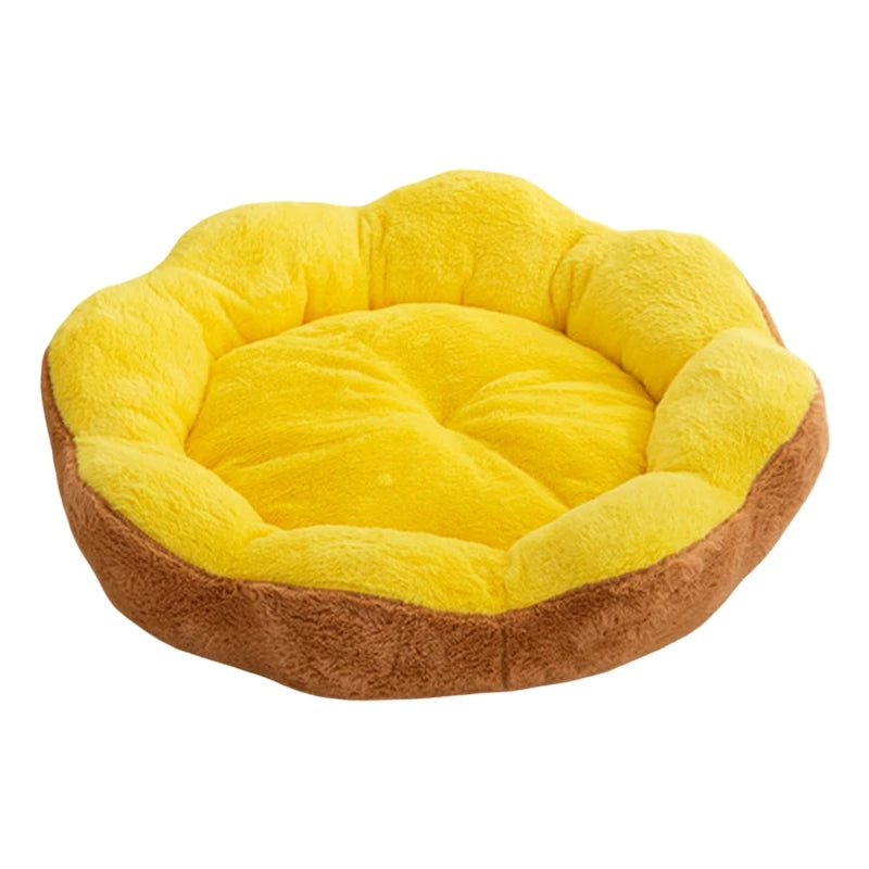 Cat House Kennel Pet Products Thicken Cat Cushion Winter Pet Habitats House Autumn Puppy Flower Basket Accessory