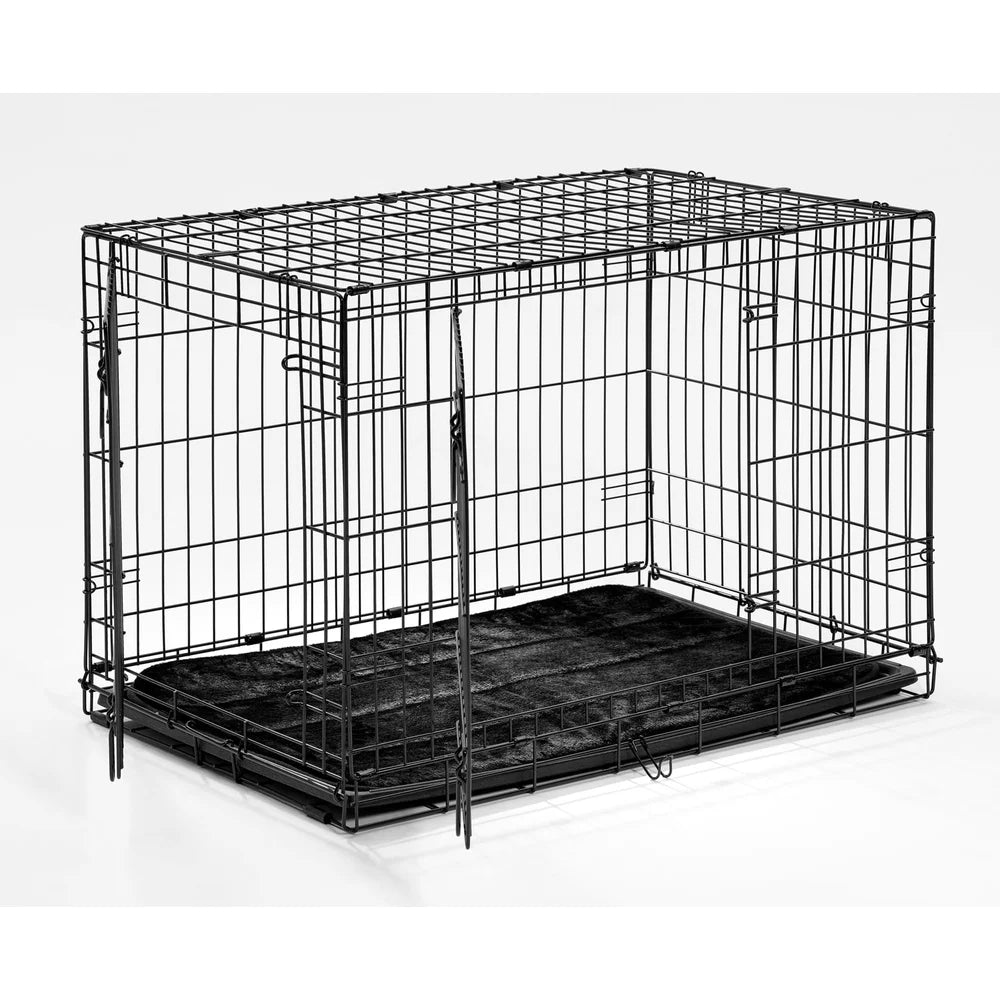 Deluxe Pet Mat 24 Inch Bed Non Skid Bottom Machine Washable Ultra Soft Synthetic Fur Pet Bedding Dogs