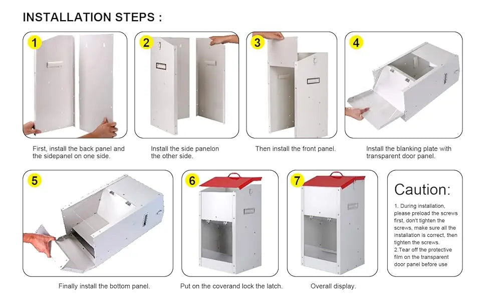 Automatic Dog Feeder Large Breed Dog Food Dispenser for Large Dogs, 25lbs Outdoor Pets Feeder