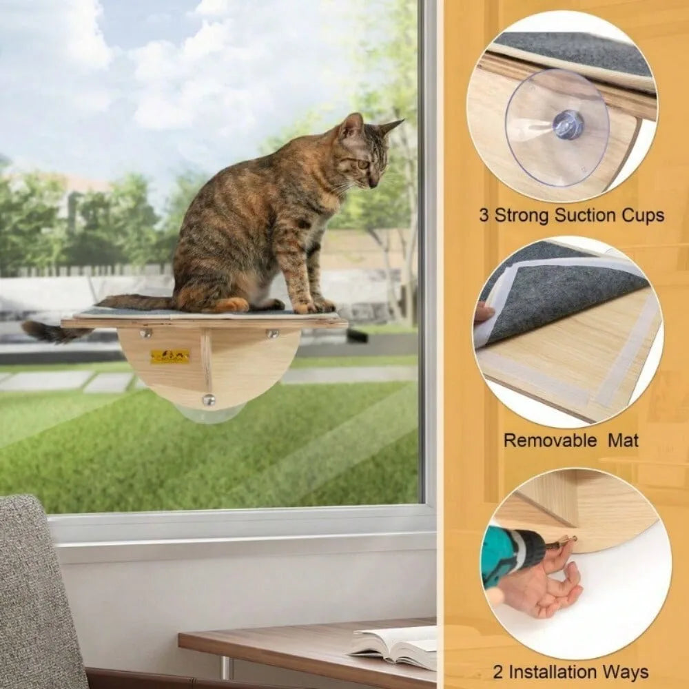 Cat Window Perch Cat Hammock Indoor Cat Hammock with Suction Cups for Small Cat