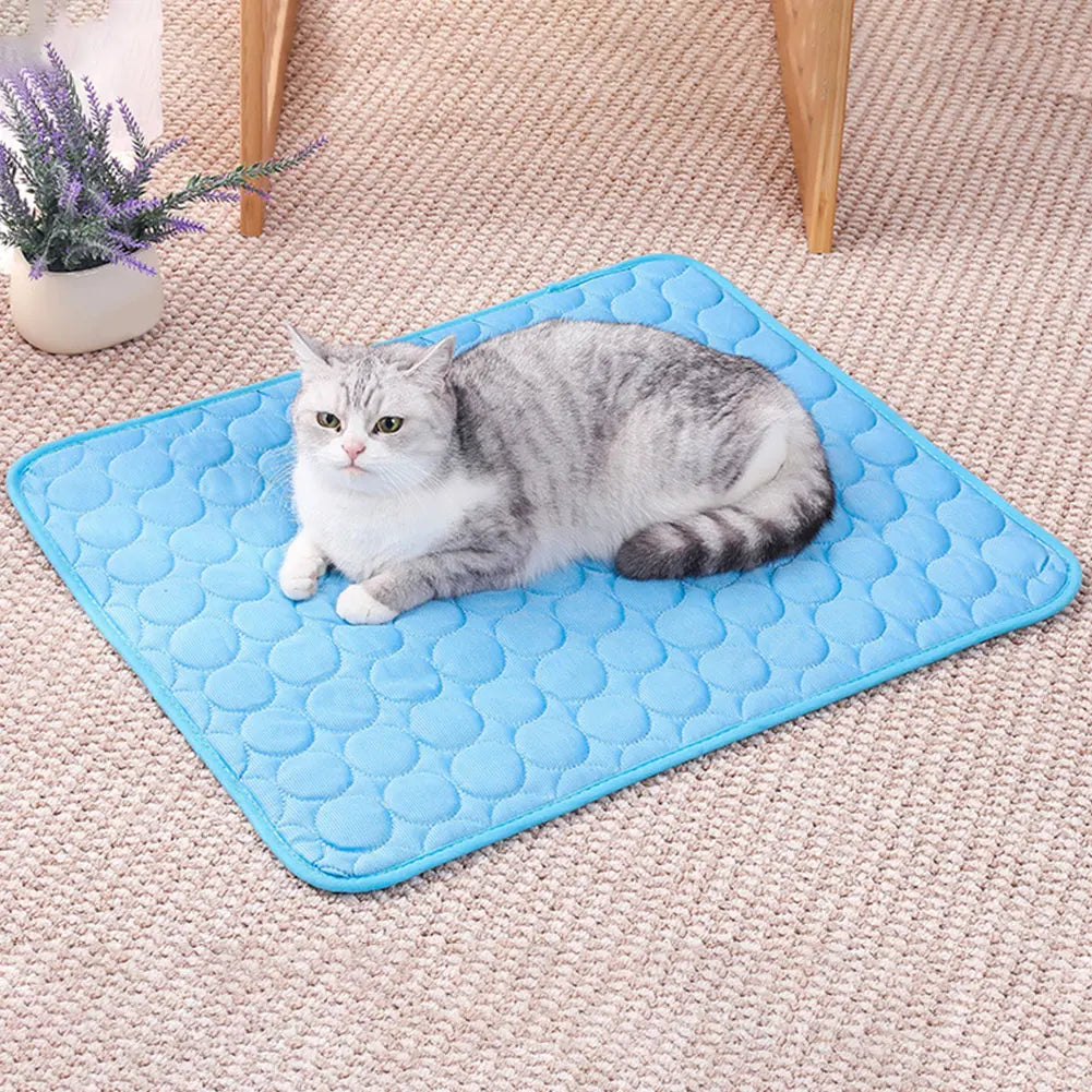 Summer Dog Cooling Mat Washable Pet Cooling Mat Dog Cooling Pad for Dogs & Cats