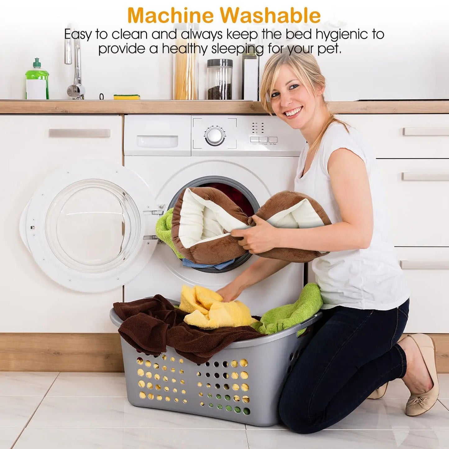 For Pet Dog Bed Soft Warm Fleece Puppy Cat Bed Dog Cozy Nest Sofa Bed Cushion Mat XXL Size