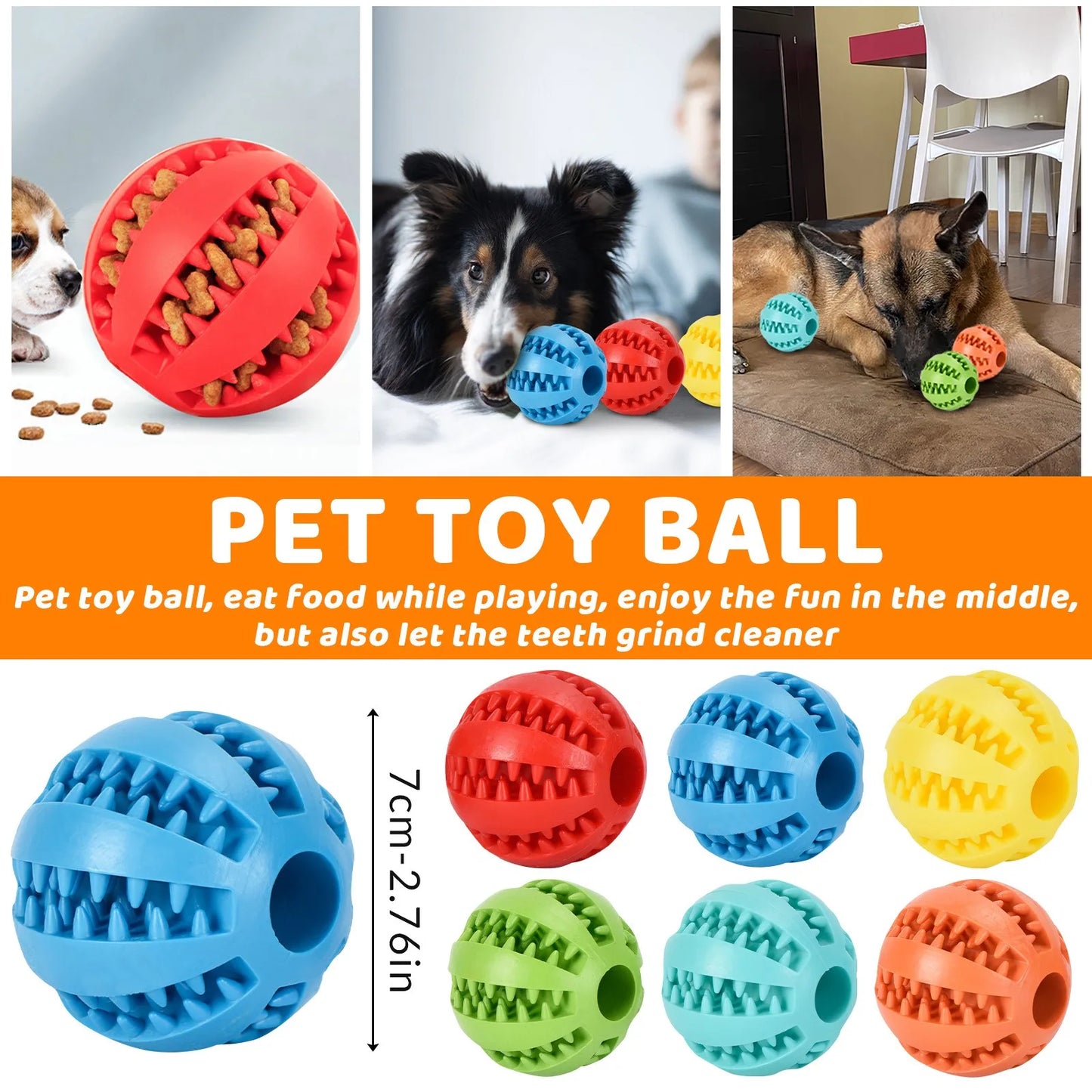 Prick Ball Watermelon Balls Teddy Puppy Decompression Elastic Rubber Ball Pet Teeth Cleaning Teeth Grinding Leakage Ball Dog Toy