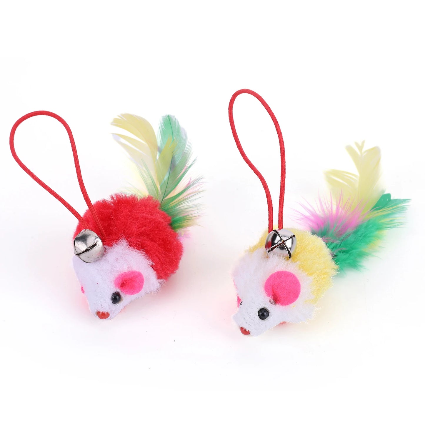 Pet Cat Toy Set Teaser Stick Set Detachable Replacement Head Toy Suit Interactive Cat Toy for Cat Training Playing Accessories