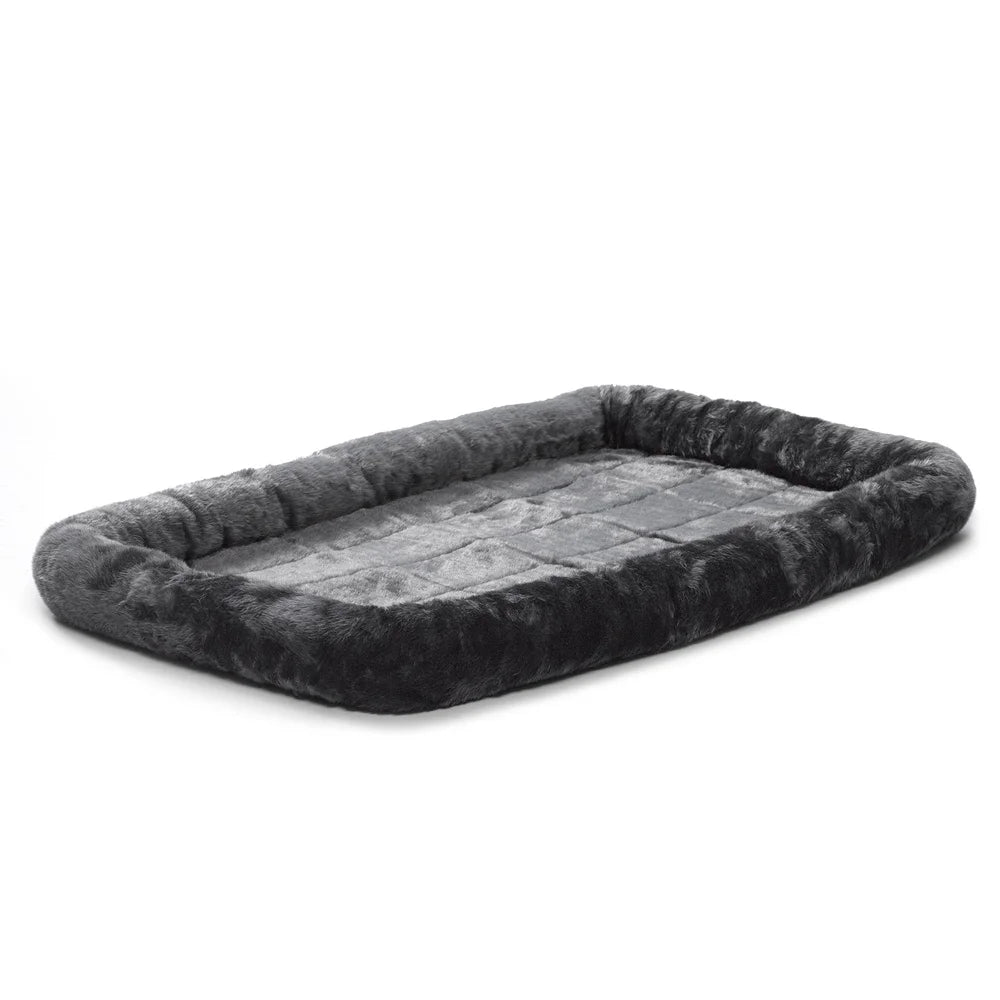 QuietTime Bolstered Dog Bed XL Dogs Cushioned Polyester Base Comfortable Plush Pet Bedding Soft Resting Place 54in Crate Fit