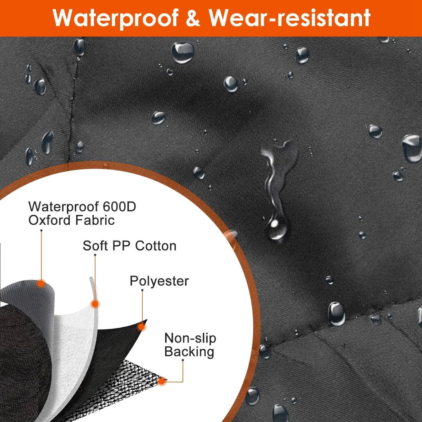 For Dog Car Seat Cover Waterproof Scratchproof Pet Car Rear Protector Mat Pet Back Seat Cover with Dog Seat Belt for Car Truck S