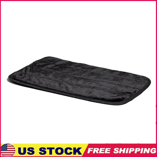Deluxe Pet Mat 24 Inch Bed Non Skid Bottom Machine Washable Ultra Soft Synthetic Fur Pet Bedding Dogs