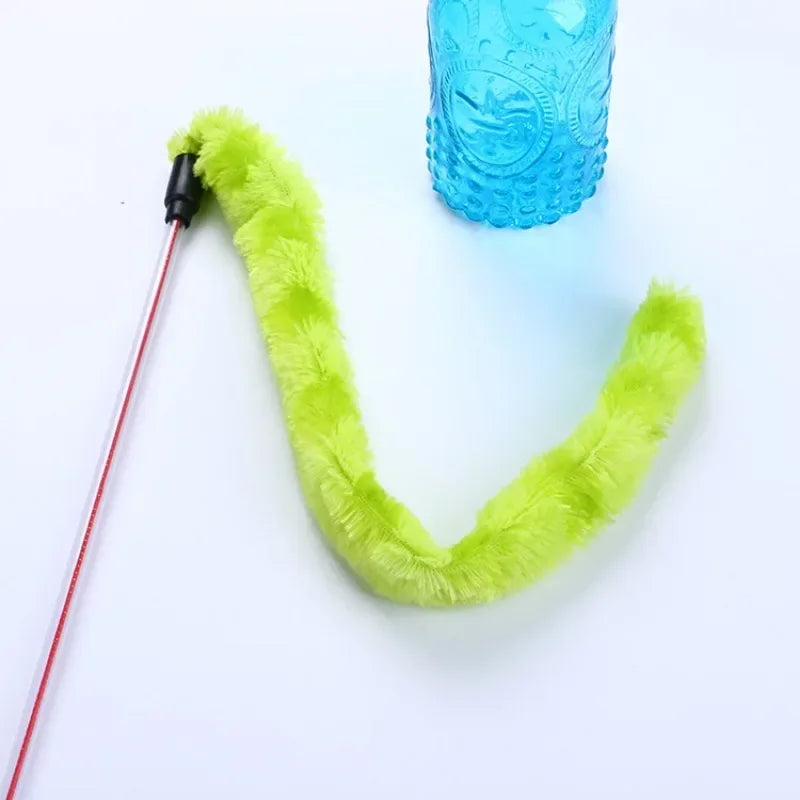 Cat Stick Funny Funny Plush Cat cat Stick Feather Funny Stick Toys plush Pet Interactive Toy Toys