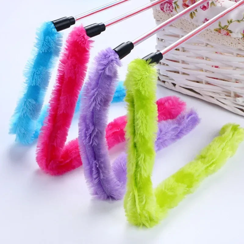 Cat Stick Funny Funny Plush Cat cat Stick Feather Funny Stick Toys plush Pet Interactive Toy Toys