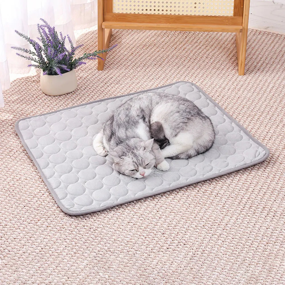 Summer Dog Cooling Mat Washable Pet Cooling Mat Dog Cooling Pad for Dogs & Cats
