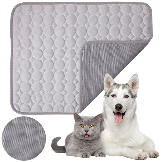 Summer Dog Cooling Mat Washable Pet Cooling Mat Dog Cooling Pad for Dogs & Cats