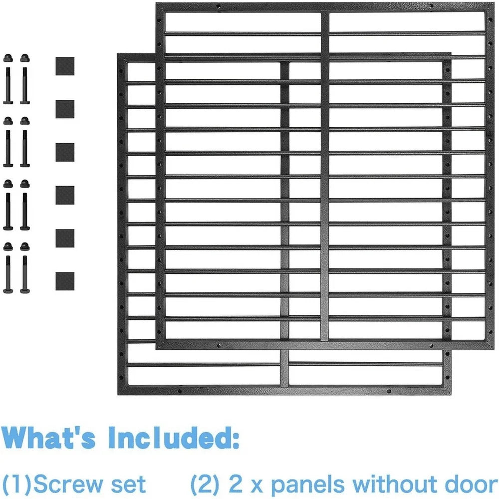 Heavy-Duty Pet Playpen Expandable Dog Fence Indoor Outdoor Use Foldable Easy Assembly with Step Door Small Medium Pets