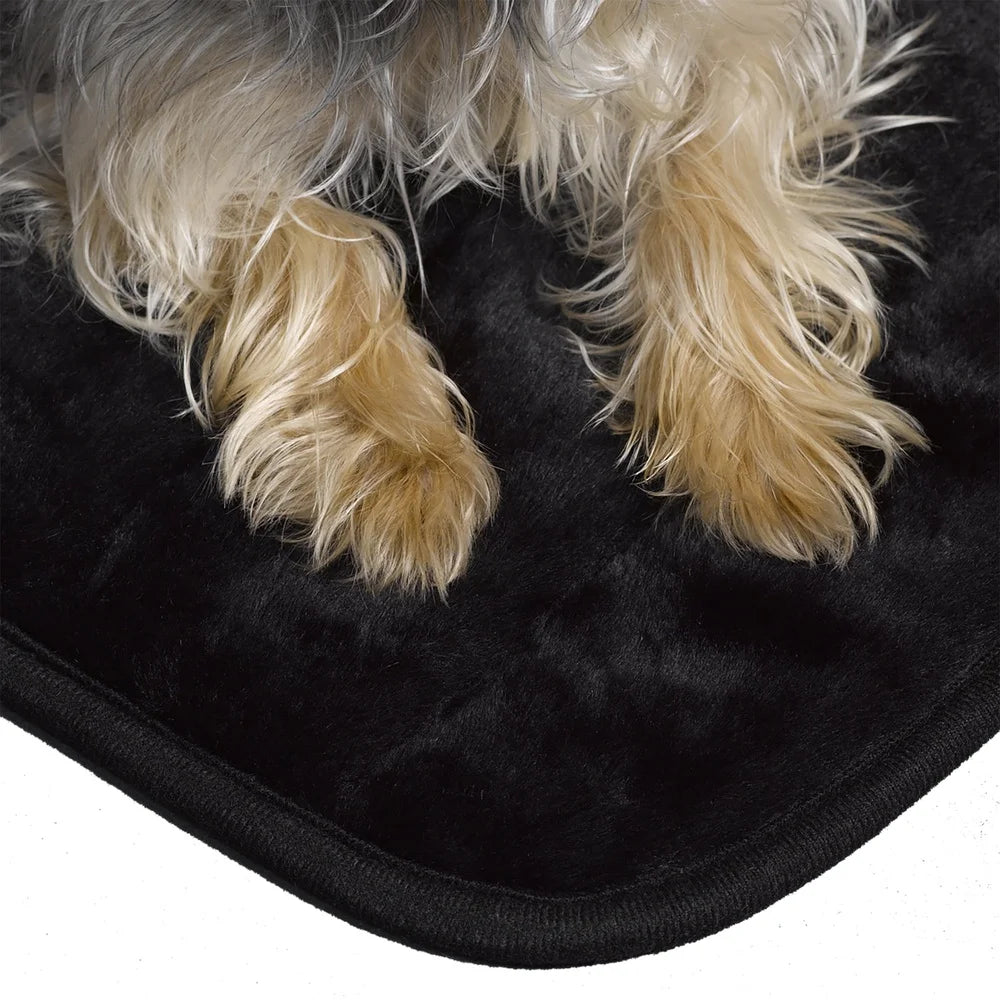 Deluxe Pet Mat 24 Inch Bed Non Skid Bottom Machine Washable Ultra Soft Synthetic Fur Pet Bedding Dogs
