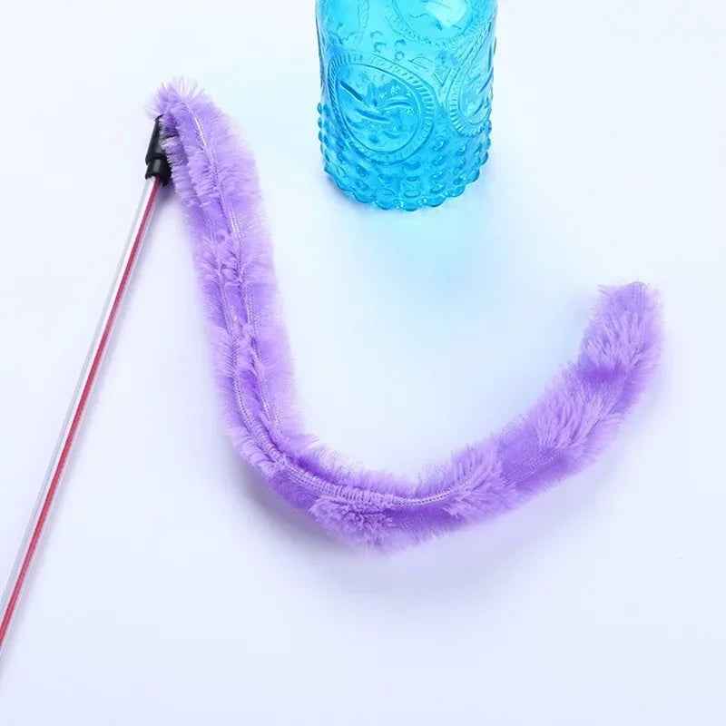 Cat Stick Funny Funny Plush Cat cat Stick Feather Funny Stick Toys plush Pet Interactive Toy Toys