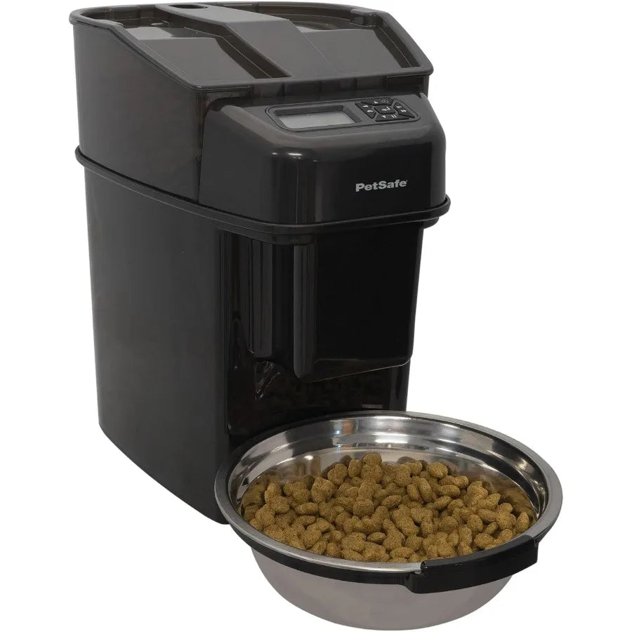Automatic Pet Feeder for Cats and Dogs with Timed Feeding Schedule and Programmable Portion Control Ideal for Daily Use at Home