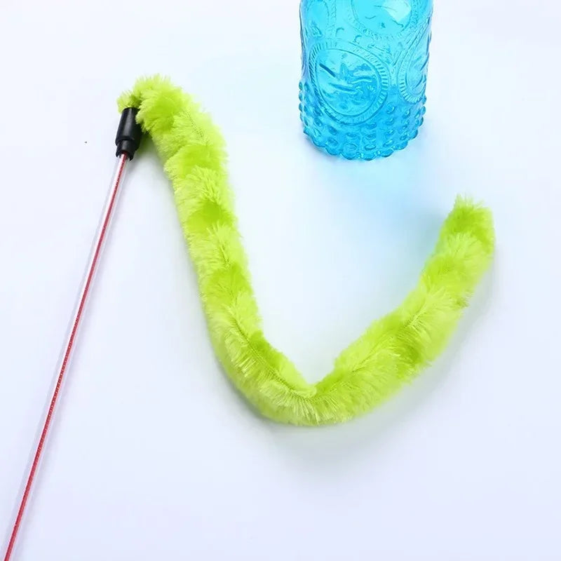Cat Stick Funny Funny Plush Cat cat Stick Feather Funny Stick Toys plush Pet Interactive Toy Toys