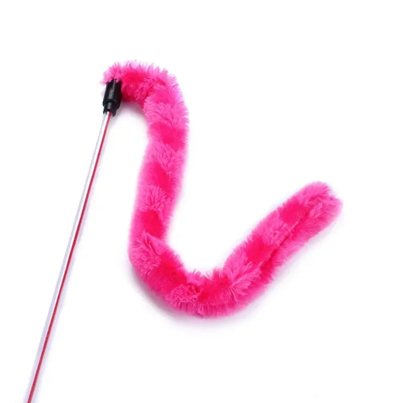 Cat Stick Funny Funny Plush Cat cat Stick Feather Funny Stick Toys plush Pet Interactive Toy Toys